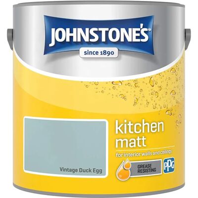 Johnstone's - Kitchen Matt Emulsion - Vintage Duck Egg - 2.5L - Paint Johnstone's - Kitchen Matt Emulsion - Vintage Duck Egg - 2.5L - Paint