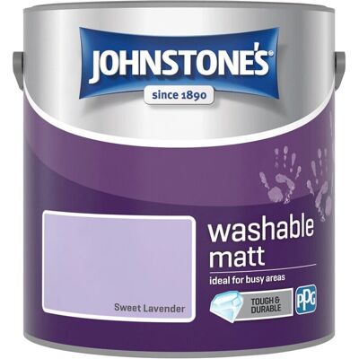 Johnstones - Washable Emulsion 2.5L - Sweet Lavender - Matt - Paint Johnstones - Washable Emulsion 2.5L - Sweet Lavender - Matt - Paint