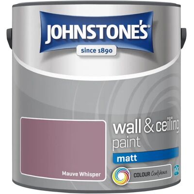 Johnstones Wall & Ceiling Matt Emulsion - Mauve Whisper - 2.5 L - Paint Johnstones Wall & Ceiling Matt Emulsion - Mauve Whisper - 2.5 L - Paint