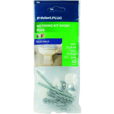 Rawlplug R-S1-WCB-B WC Fixing Kit - Adjustable, Suitable for Solid Floors Rawlplug R-S1-WCB-B WC Fixing Kit - Adjustable, Suitable for Solid Floors