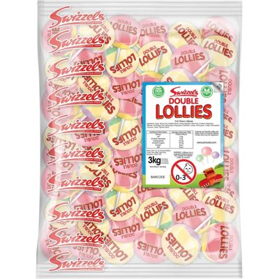 Swizzels Matlow Double Lollies Sweets 3 kg - Sweets Swizzels Matlow Double Lollies Sweets 3 kg - Sweets