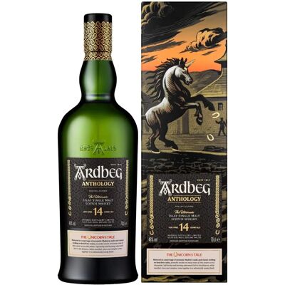Ardbeg 14 Anni Antologia La Storia dell'Unicorno 0,7l 46% Ardbeg 14 Anni Antologia La Storia dell'Unicorno 0,7l 46%