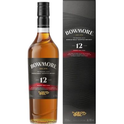 Bowmore 12 Jahre Sherry Oak Cask Islay Single Malt - Whisky Bowmore 12 Jahre Sherry Oak Cask Islay Single Malt - Whisky