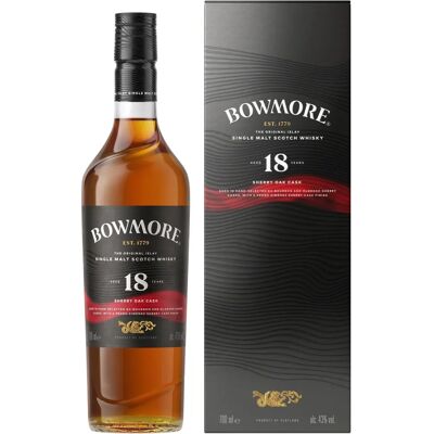 Bowmore 18 Jahre Alt Sherry Oak Cask Islay Single Malt - Whisky Bowmore 18 Jahre Alt Sherry Oak Cask Islay Single Malt - Whisky