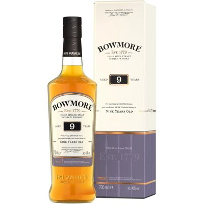 Bowmore 9 Jahre alt Islay Single Malt Scotch Whisky in Geschenkverpackung Bowmore 9 Jahre alt Islay Single Malt Scotch Whisky in Geschenkverpackung