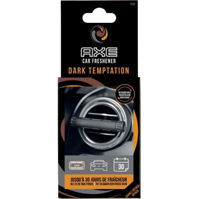 AXE DARK TEMPTATION - Parfum d'extérieur pour voiture - Noir - Longue durée - Publicité AXE DARK TEMPTATION - Parfum d'extérieur pour voiture - Noir - Longue durée - Publicité