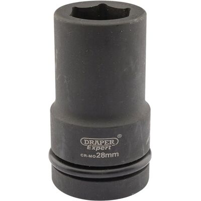 Draper 5143 Expert 28mm 1 Vierkantantrieb Hi-Torq 6-Punt Diepe Impact Steek Draper 5143 Expert 28mm 1 Vierkantantrieb Hi-Torq 6-Punt Diepe Impact Steek