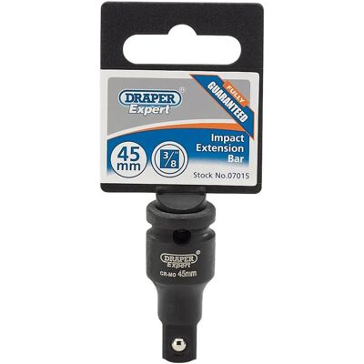 Draper 7015 Expert Impact Verlengstuk 45mm 3/8 Draper 7015 Expert Impact Verlengstuk 45mm 3/8