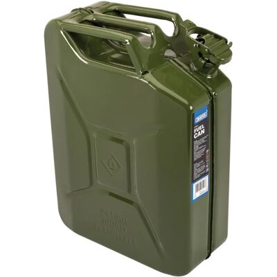 Draper Tools Red 20L Steel Fuel Can - Robust Leak-Proof Draper Tools Red 20L Steel Fuel Can - Robust Leak-Proof