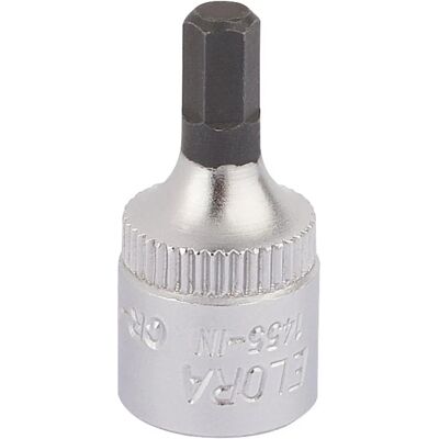 Elora 11125 Hexagon Screwdriver Socket - 4mm, 1/4" Drive - Screwdriver Elora 11125 Hexagon Screwdriver Socket - 4mm, 1/4" Drive - Screwdriver