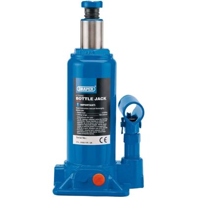 Draper Hydraulic Bottle Jack, 4 Tonne (13066) Draper Hydraulic Bottle Jack, 4 Tonne (13066)