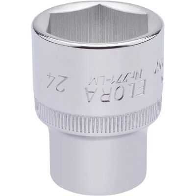 Draper Elora 24mm Socket Set - Hexagon, 1/2" Drive Draper Elora 24mm Socket Set - Hexagon, 1/2" Drive