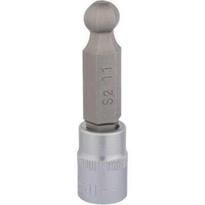 Draper 16294 11mm Ball Hex Socket - Schroevendraaierbit Draper 16294 11mm Ball Hex Socket - Schroevendraaierbit