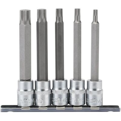 Juego de 5 puntas de enchufe spline Draper 16349 Juego de 5 puntas de enchufe spline Draper 16349