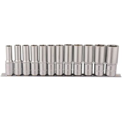 Draper Werkzeuge 16403 Steckschlüsselsatz - 12-teilig auf Schiene Draper Werkzeuge 16403 Steckschlüsselsatz - 12-teilig auf Schiene