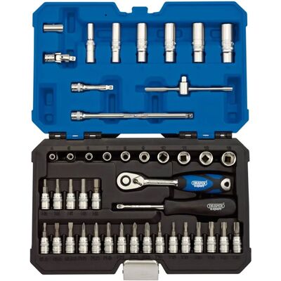 Conjunto de llaves de vaso Draper Tools 16446 - 44 piezas Conjunto de llaves de vaso Draper Tools 16446 - 44 piezas