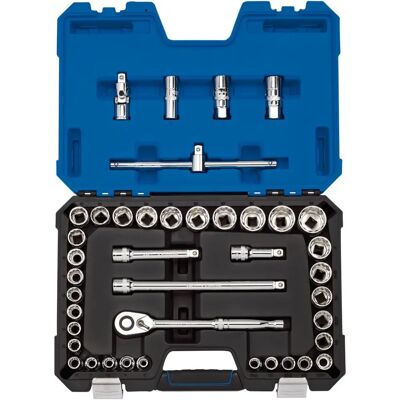 Draper 16467 Socket Set - 41 Stuks - Blauw Draper 16467 Socket Set - 41 Stuks - Blauw
