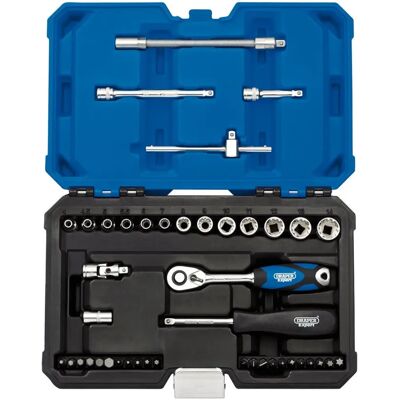 Draper Tools 16479 Socket Set - Multi-Drive, 43 Pieces Draper Tools 16479 Socket Set - Multi-Drive, 43 Pieces