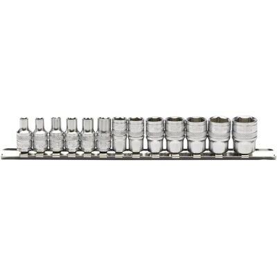 Juego de sockets Draper 16487 - 13 piezas métricas en rail Juego de sockets Draper 16487 - 13 piezas métricas en rail