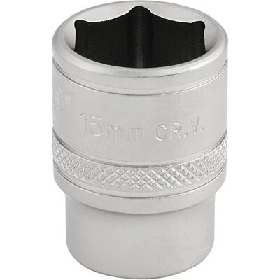 Draper Tools 16541 Socket Set - 6 Point 15mm 3/8" Drive Draper Tools 16541 Socket Set - 6 Point 15mm 3/8" Drive