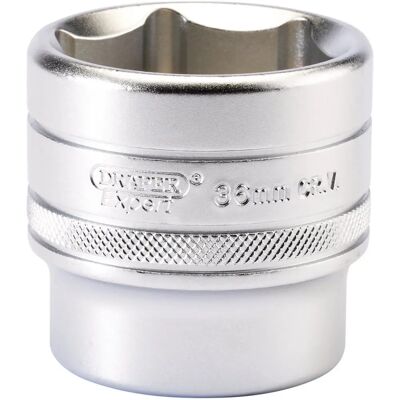 Conjunto de llaves de vaso Draper Tools 16623 - 6 Puntos, 36mm, 1/2" Conjunto de llaves de vaso Draper Tools 16623 - 6 Puntos, 36mm, 1/2"