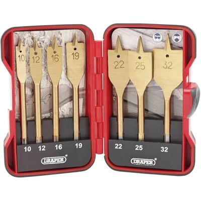Draper Tools 18560 set di punte - Rivestimento in nitruro di titanio - 7 pezzi Draper Tools 18560 set di punte - Rivestimento in nitruro di titanio - 7 pezzi