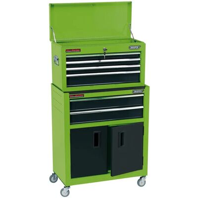 Gabinete de almacenamiento verde Draper 24" - Caja de herramientas de acero duradera Gabinete de almacenamiento verde Draper 24" - Caja de herramientas de acero duradera