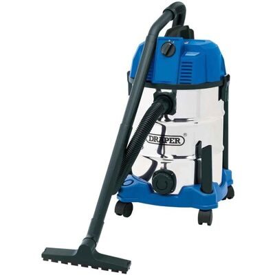 Draper 20523 - Argent, Bleu - Aspirateur Humide et Sec Draper 20523 - Argent, Bleu - Aspirateur Humide et Sec