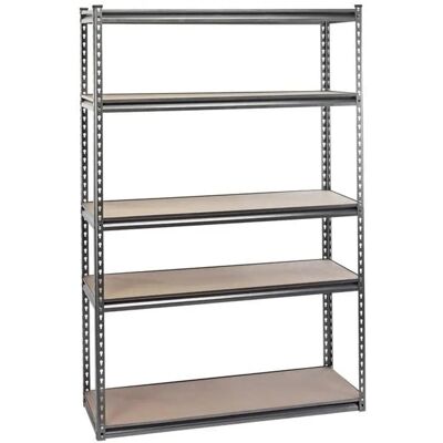 Estantería de Acero Pesada Draper - 5 Estantes L1220 W450 H1830mm Estantería de Acero Pesada Draper - 5 Estantes L1220 W450 H1830mm