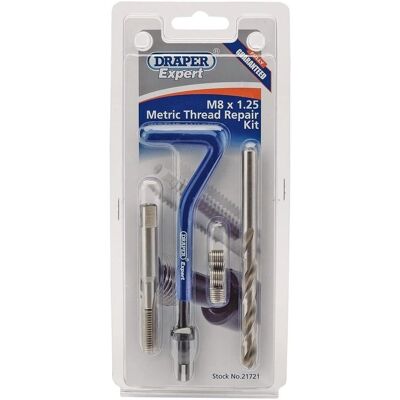 Draper Expert M8 x 1,25 Gewindereparatursatz - Gewindereparaturset Draper Expert M8 x 1,25 Gewindereparatursatz - Gewindereparaturset