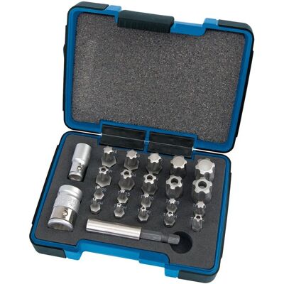 Draper Tools 23241 set di bit per cacciaviti 23 pezzi - Qualità professionale 1/4" e 3/8" Draper Tools 23241 set di bit per cacciaviti 23 pezzi - Qualità professionale 1/4" e 3/8"