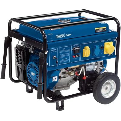 Draper Expert Petrol Generator - Heavy-duty Steel Frame with Wheels - 4.0kVA/3.5kW Draper Expert Petrol Generator - Heavy-duty Steel Frame with Wheels - 4.0kVA/3.5kW