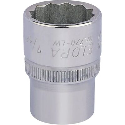 Elora 24848 Chrome Vanadium Socket Set - 7/16-1/2" Whitworth Bi-Hexagon Elora 24848 Chrome Vanadium Socket Set - 7/16-1/2" Whitworth Bi-Hexagon