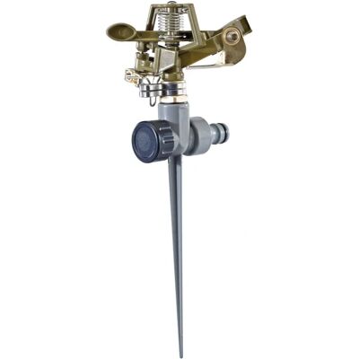 Sprinkler a impulsi Draper 25091 - Irriga cerchi o semi-cerchi fino a 14m - Costruzione in metallo di alta qualità Sprinkler a impulsi Draper 25091 - Irriga cerchi o semi-cerchi fino a 14m - Costruzione in metallo di alta qualità