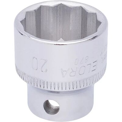 Draper Elora 20mm 3/8" Square Drive Bi-Hexagon Socket - Socket Set Draper Elora 20mm 3/8" Square Drive Bi-Hexagon Socket - Socket Set