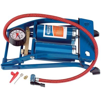 Draper 25996 Double Cylinder Foot Pump with Gauge - Foot Pump Draper 25996 Double Cylinder Foot Pump with Gauge - Foot Pump