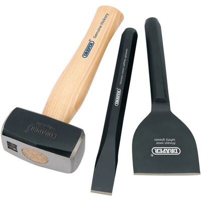 Draper 26120 Builder's Kit - Hammer, Chisel, Handle Draper 26120 Builder's Kit - Hammer, Chisel, Handle