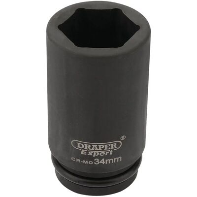 Draper Tools 27142 Expert 34mm 3/4 Square Drive Deep Impact Socket Draper Tools 27142 Expert 34mm 3/4 Square Drive Deep Impact Socket