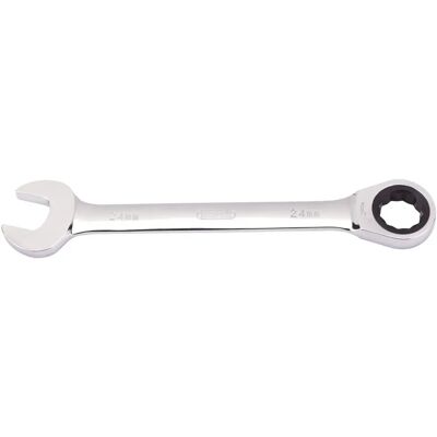 Llave de combinación Draper 31023 - 24mm, con trinquete, cromo Llave de combinación Draper 31023 - 24mm, con trinquete, cromo