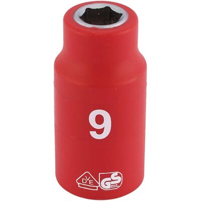 Draper Tools 31556 Socket Set - Fully Insulated VDE Socket 3/8" 9mm Draper Tools 31556 Socket Set - Fully Insulated VDE Socket 3/8" 9mm