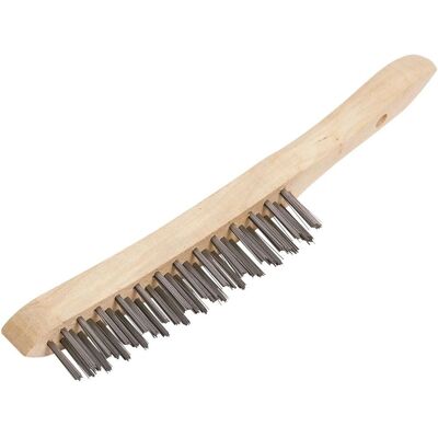 Draper 31569 3-Row Wire Scratch Brush - Wire Scratch Brush Draper 31569 3-Row Wire Scratch Brush - Wire Scratch Brush