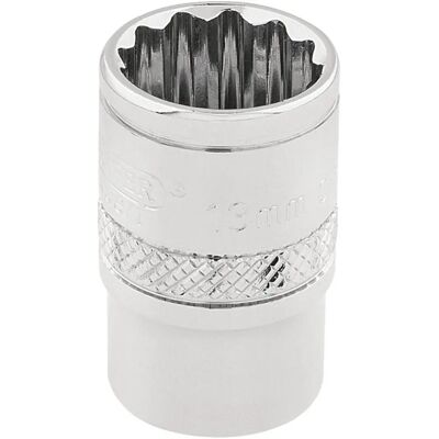 Jeu de douilles Draper Tools 32776 - 12 points, 13mm, 3/8" de carré Jeu de douilles Draper Tools 32776 - 12 points, 13mm, 3/8" de carré