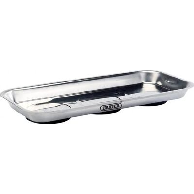 Magnetyczny tacka z nierdzewnej stali Draper - Magnetyczna podstawa, Małe części metalowe Magnetyczny tacka z nierdzewnej stali Draper - Magnetyczna podstawa, Małe części metalowe