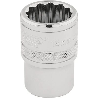 Draper Tools 33202 Socket Set - 12 Point, 1/2" Drive, 18mm Draper Tools 33202 Socket Set - 12 Point, 1/2" Drive, 18mm