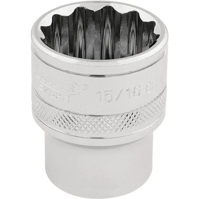 Zestaw nasadek Draper 33724, 12 punktów, chrom-vanadium Zestaw nasadek Draper 33724, 12 punktów, chrom-vanadium