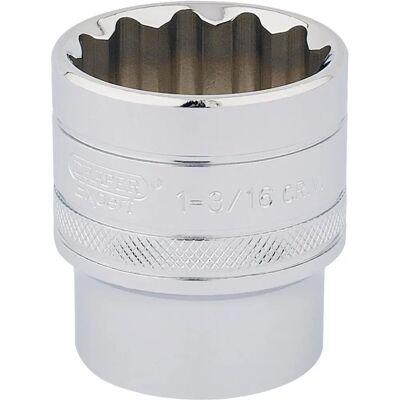 Draper 33728 Chrome Vanadium Socket Set - 1/2" Drive, 1-3/16" Draper 33728 Chrome Vanadium Socket Set - 1/2" Drive, 1-3/16"