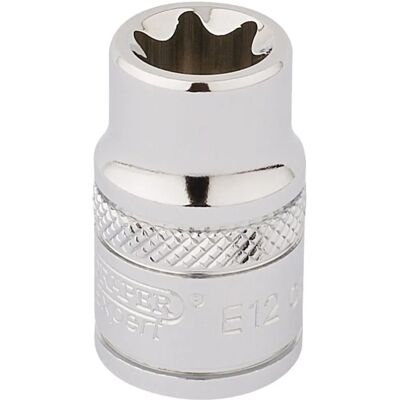 Set di bussole Draper Tools 34187 - Vanadio Cromato, 3/8" Impugnatura, E12 Set di bussole Draper Tools 34187 - Vanadio Cromato, 3/8" Impugnatura, E12