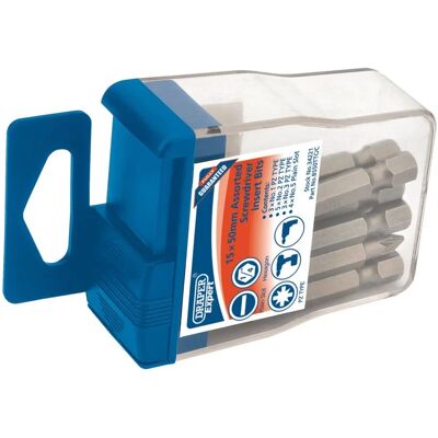 Draper Tools 34221 bit per cacciavite - 15 pezzi - inserti per cacciavite Draper Tools 34221 bit per cacciavite - 15 pezzi - inserti per cacciavite