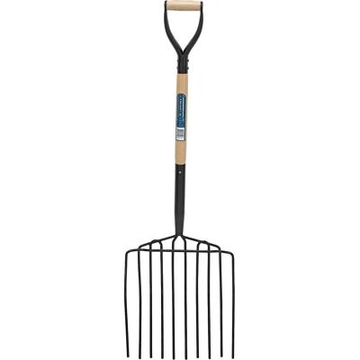 Tenedor de patata Draper 34227 - 10 púas con mango de madera y MYD Tenedor de patata Draper 34227 - 10 púas con mango de madera y MYD