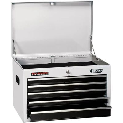Draper Tools 35738 Cassetta degli attrezzi in acciaio bianco 26" - Armadietto di stoccaggio Draper Tools 35738 Cassetta degli attrezzi in acciaio bianco 26" - Armadietto di stoccaggio
